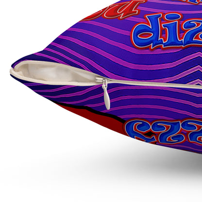 santa's shoes - Spun Polyester Square Pillow - (purple wave)
