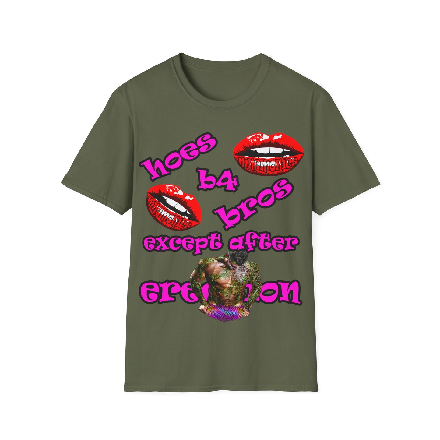 hoes b4 bros - Unisex Softstyle T-Shirt