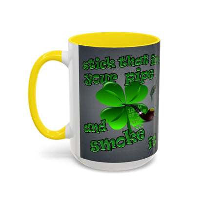 celtics logo - Accent Mug (grey-light grey)
