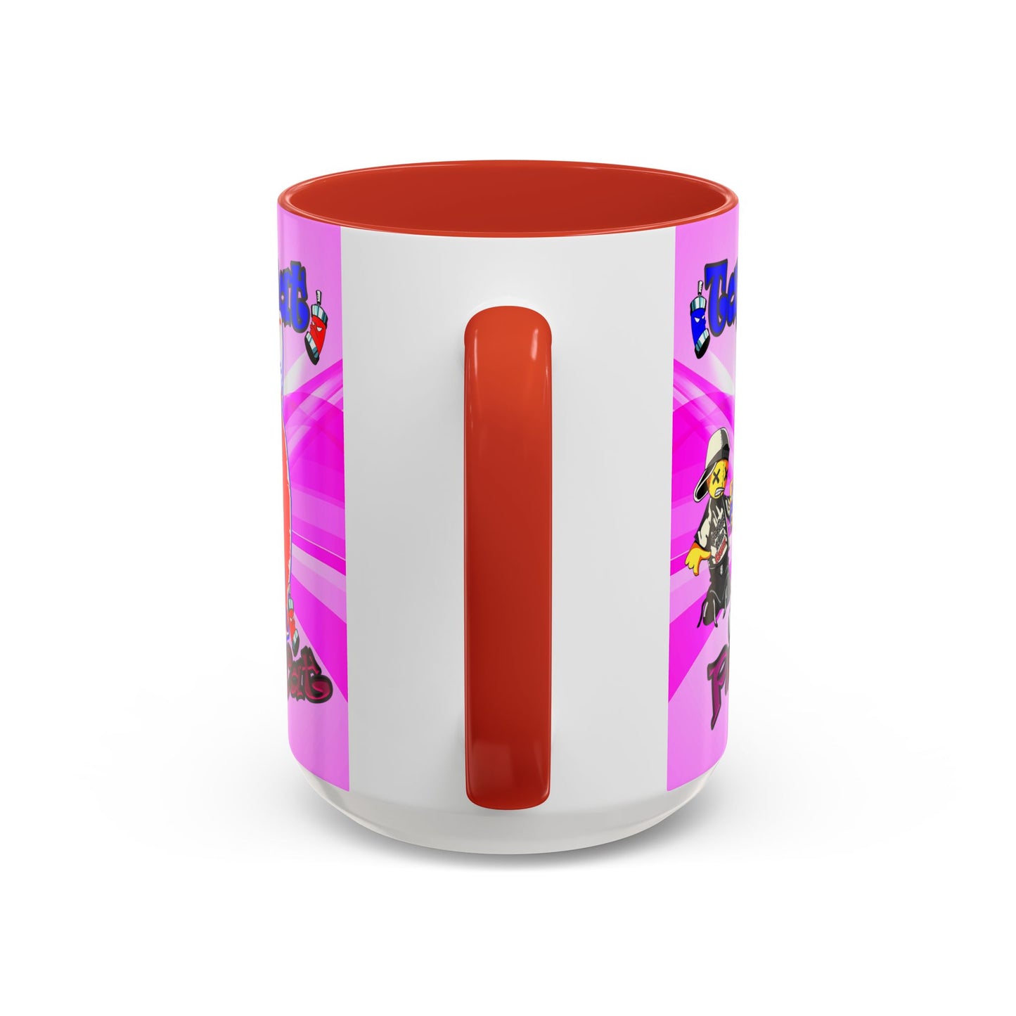 tag that - Accent Mug (light blue-pink wave)