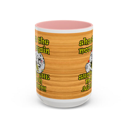 shoot the moon again - Accent Mug (butterscotch wood finish)