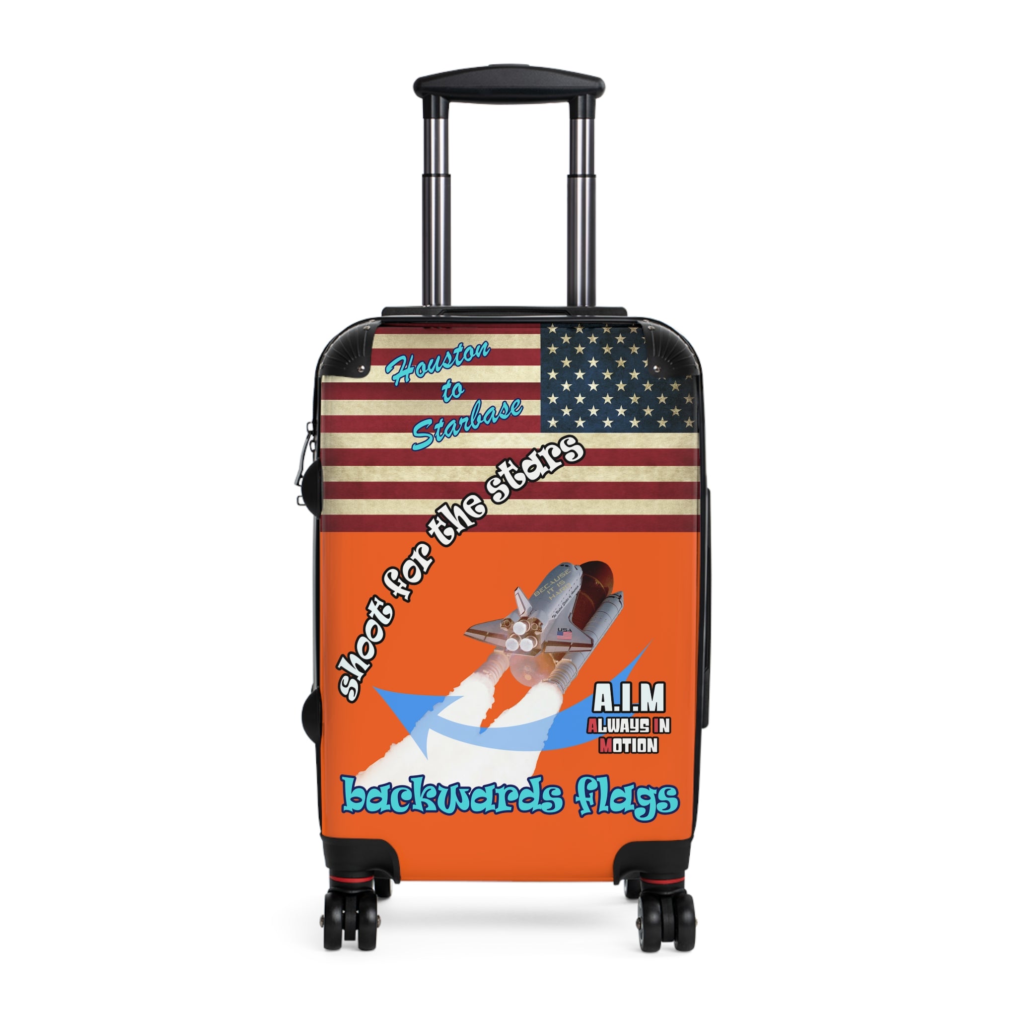 shoot for the stars - Suitcase (orange)