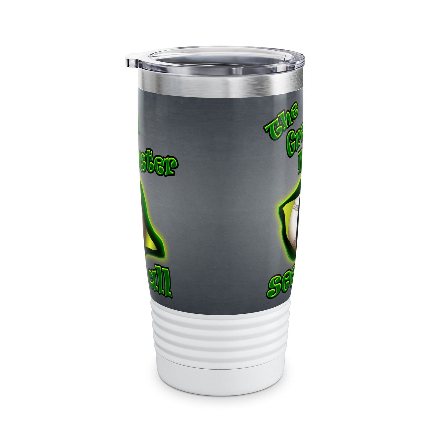 green monster - Ringneck Tumbler, 20oz (grey-light grey)