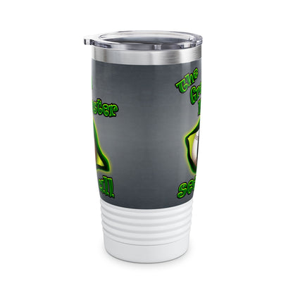 green monster - Ringneck Tumbler, 20oz (grey-light grey)