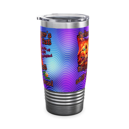 schrodinger's cat - Ringneck Tumbler, 20oz (purple wave)