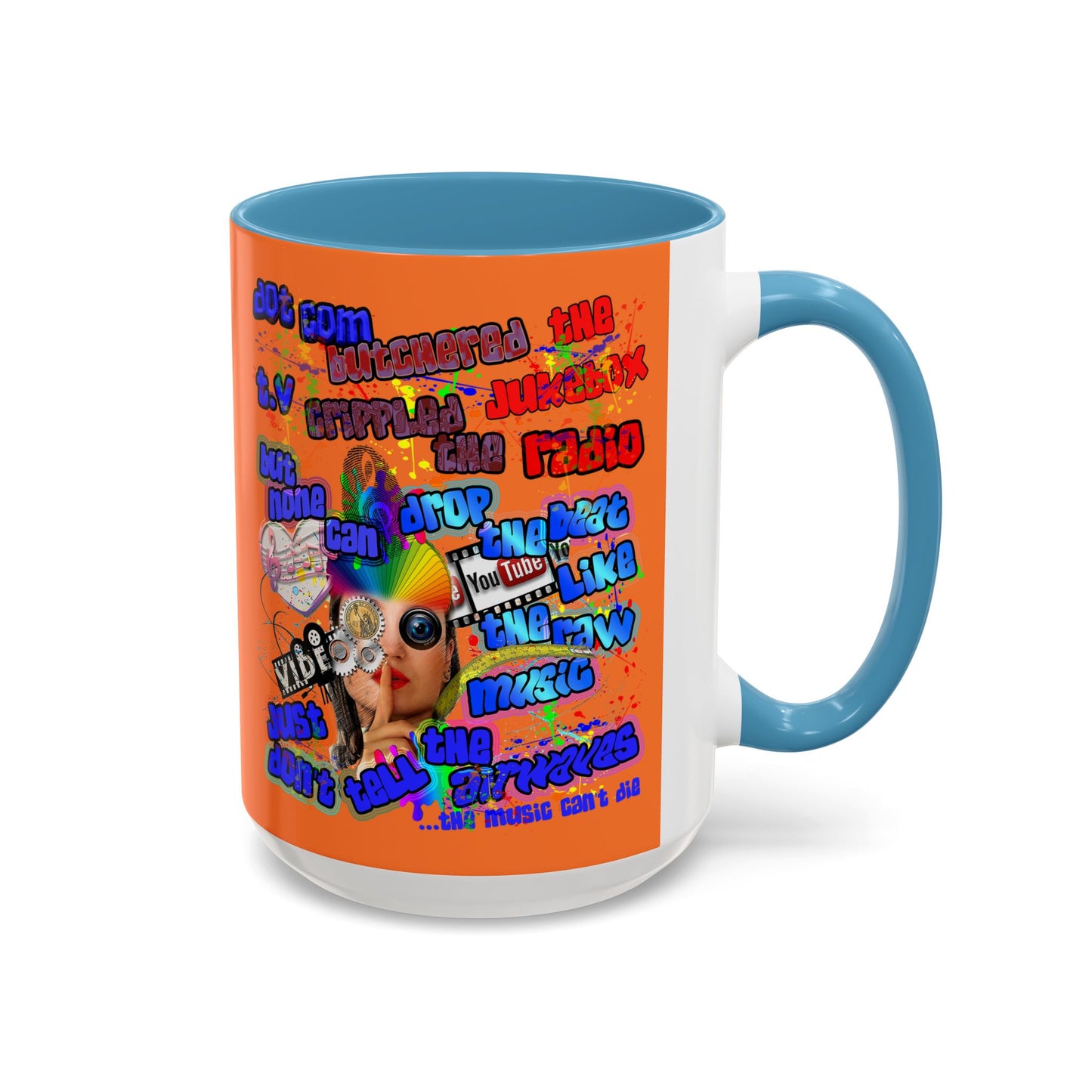 drop the beat - Accent Mug (crusta)