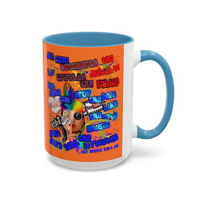 drop the beat - Accent Mug (crusta)