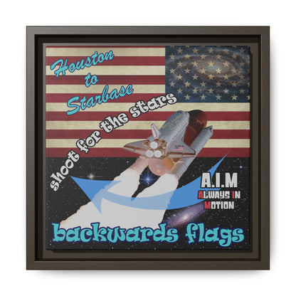 shoot for the stars - framed canvas art