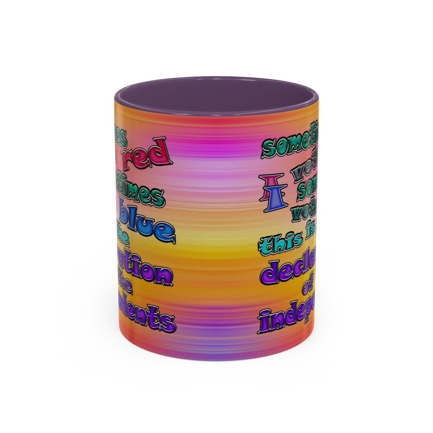 declaration of the independents - Accent Mug (color blur)