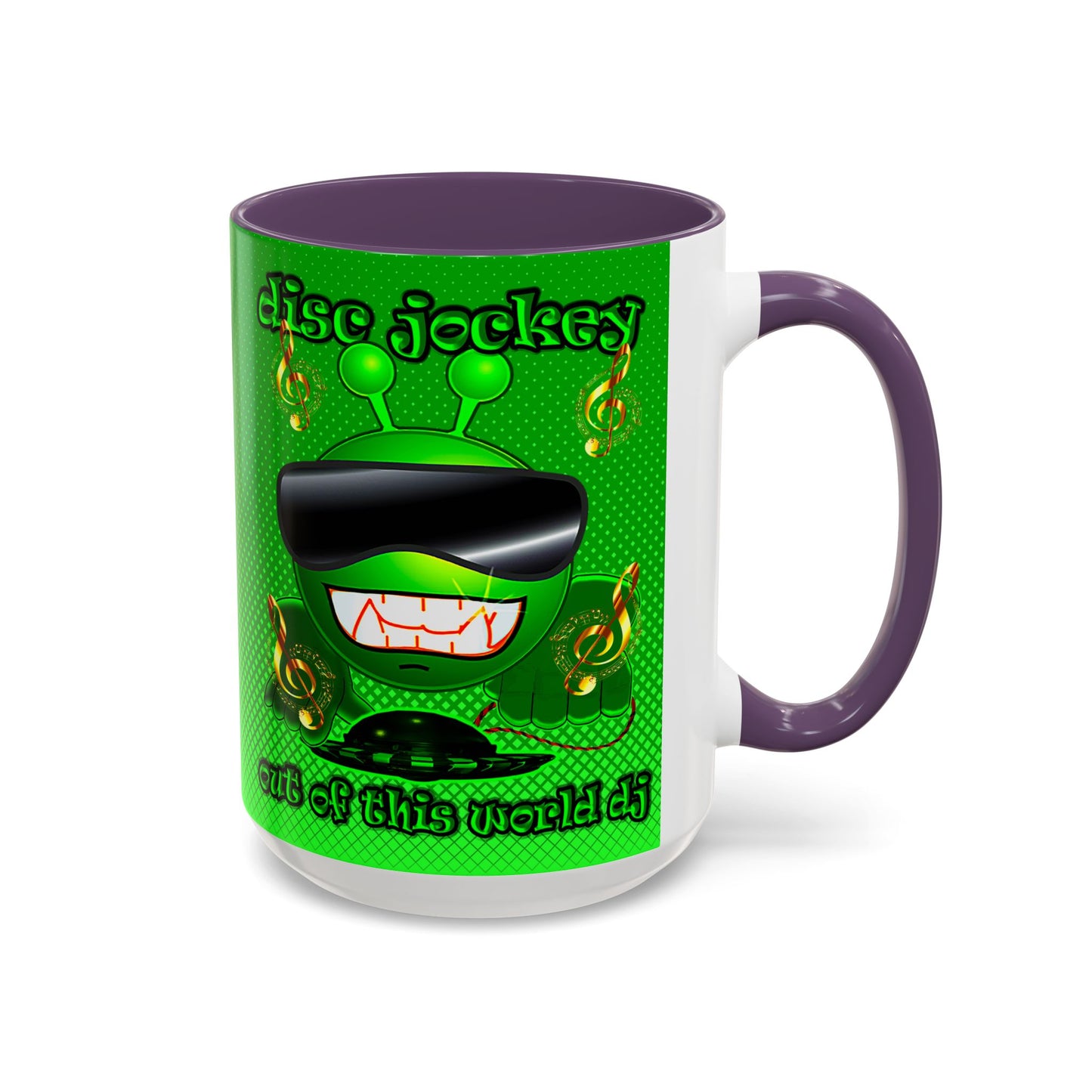 disc jockey - Accent Mug (logo green)
