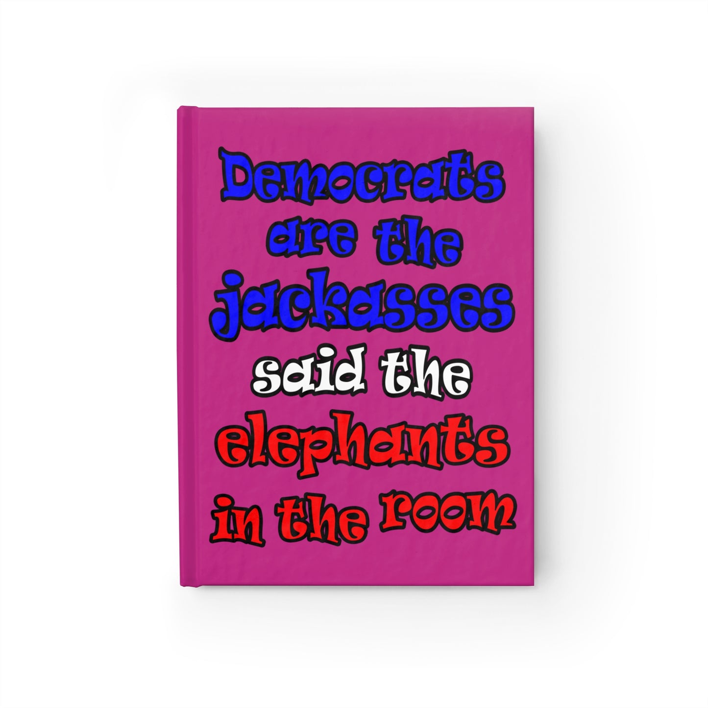 donkeys and elephants - journal-blank (pink)