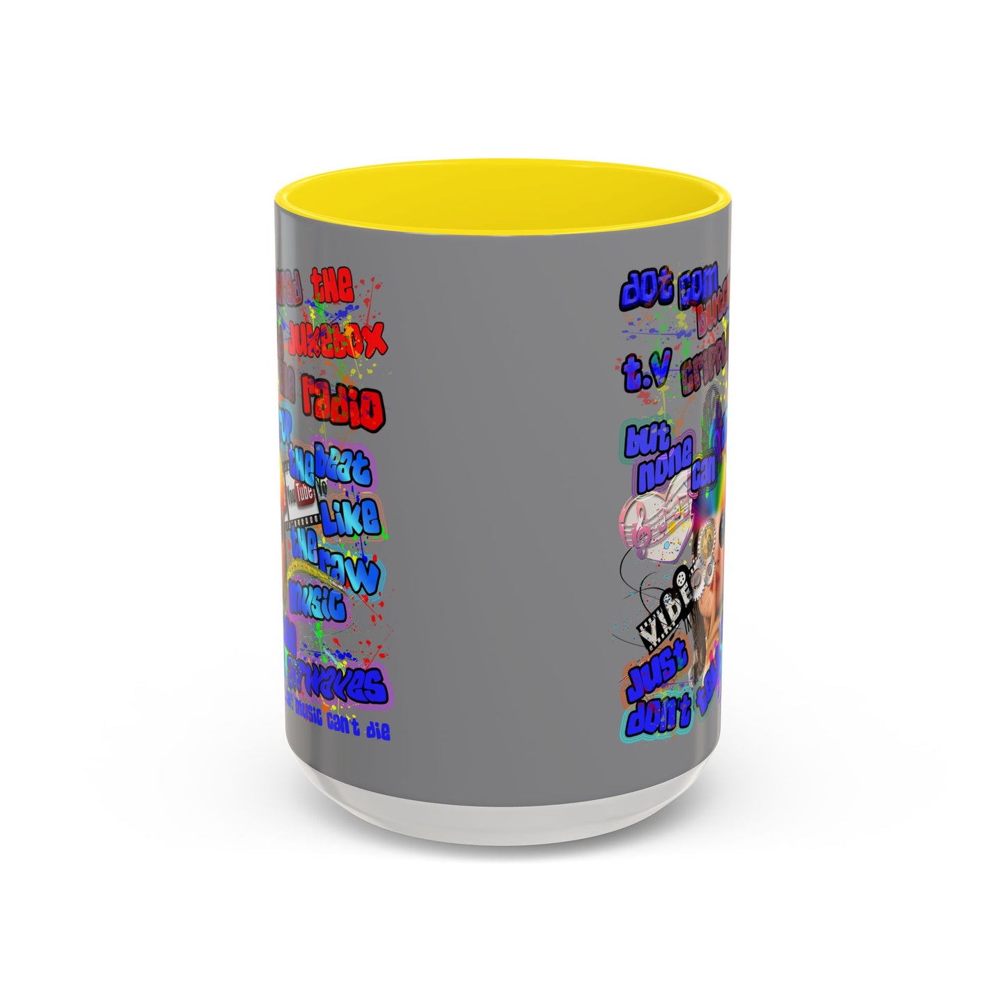 drop the beat - Accent Mug (grey)