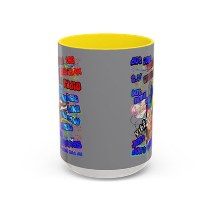 drop the beat - Accent Mug (grey)
