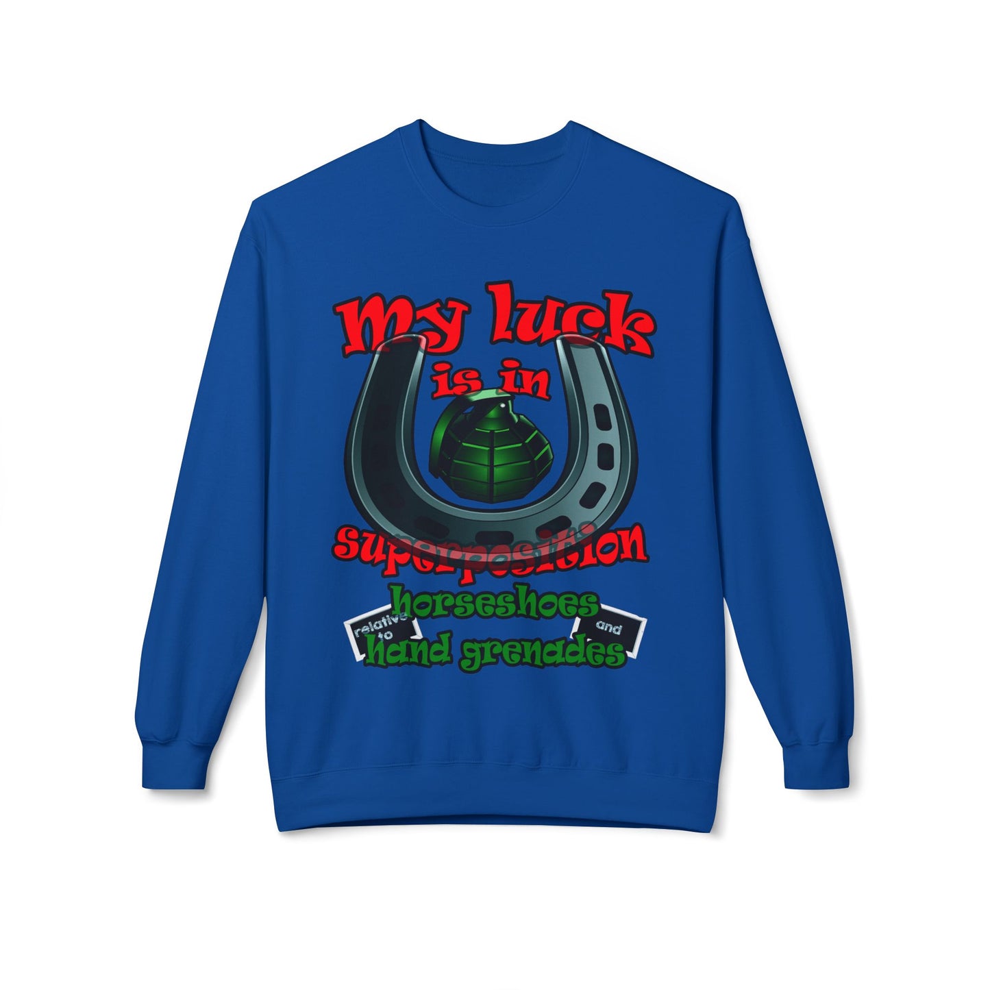 my luck - Unisex Midweight Softstyle Fleece Crewneck Sweatshirt