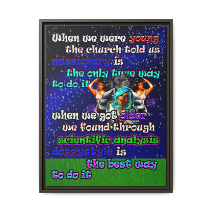doggystyle - framed canvas art ('snoops' background)