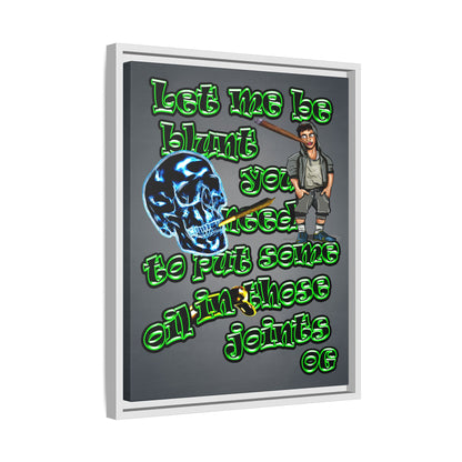 og - framed canvas art (grey-light grey)