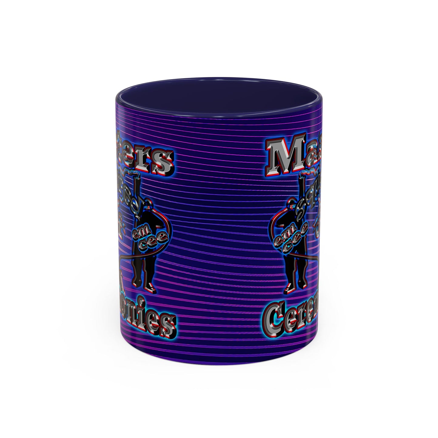 em cee squared - Accent Mug (purple wave)