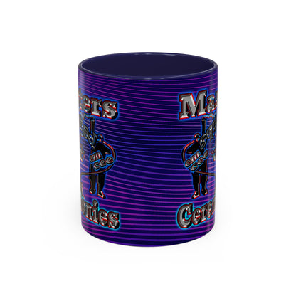 em cee squared - Accent Mug (purple wave)