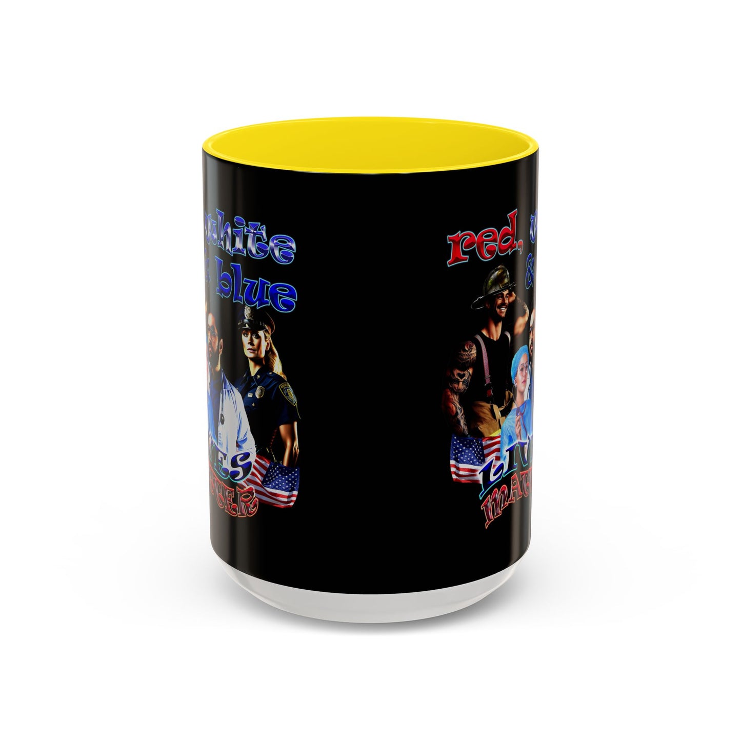 rw&b lives matter - Accent Mug (black)