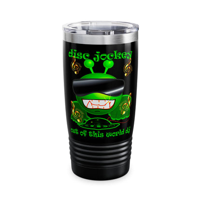disc jockey - Ringneck Tumbler, 20oz (black)