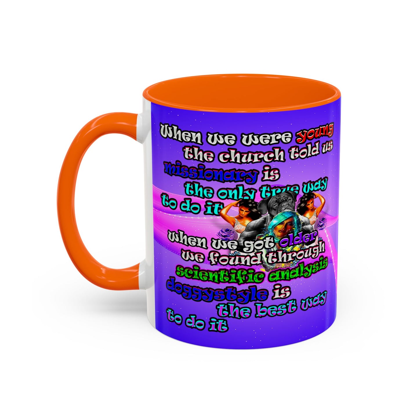 doggystyle - Accent Mug (purple-pink wave)