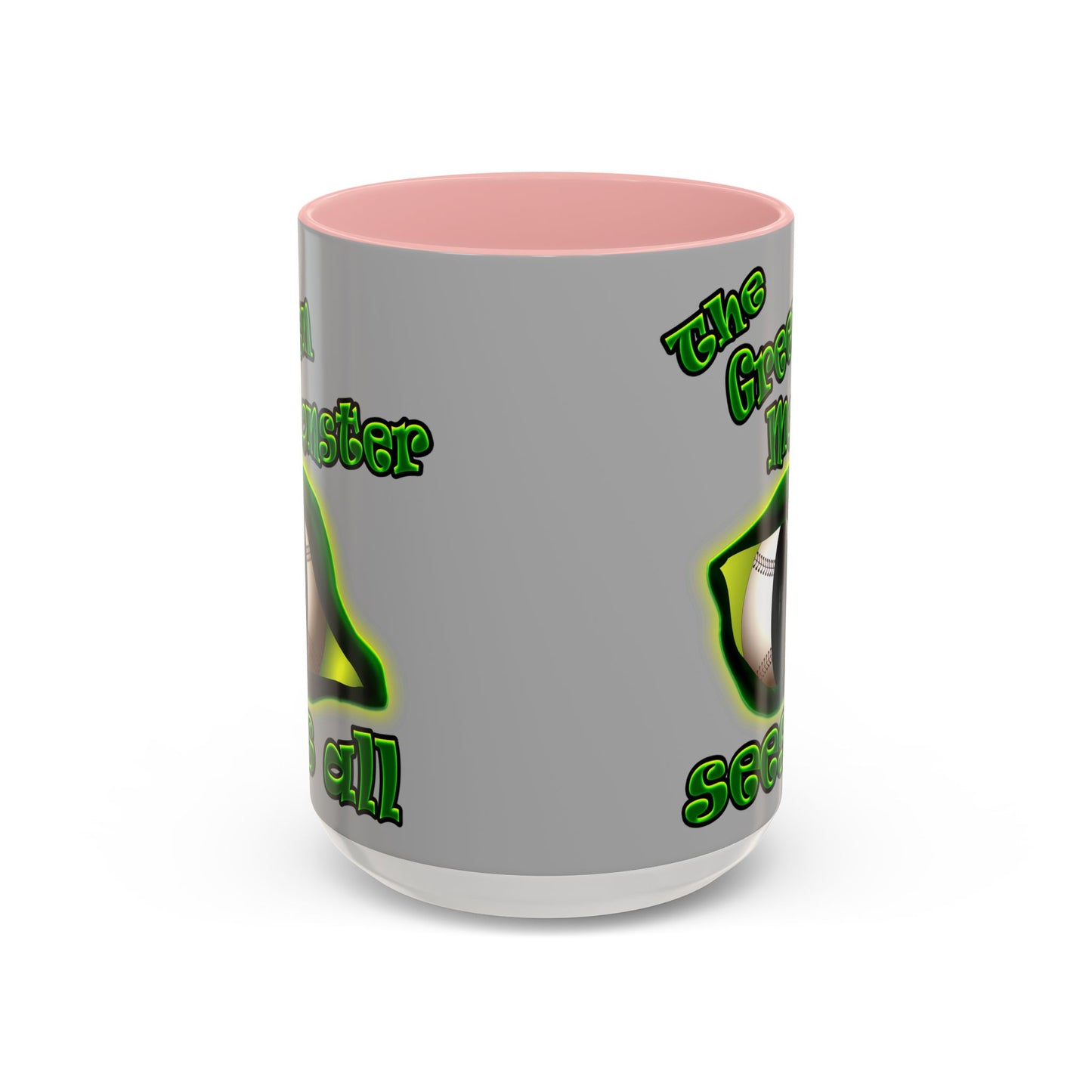 green monster - Accent Mug (light grey)
