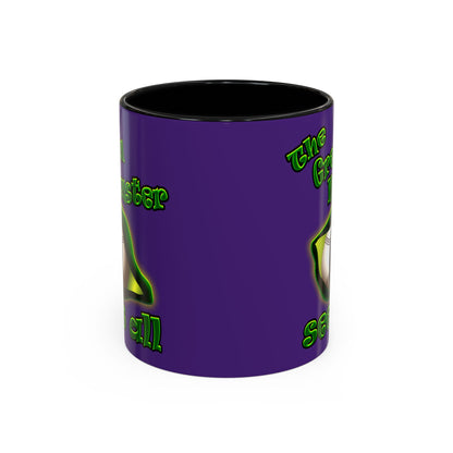 green monster - Accent Mug (purple)