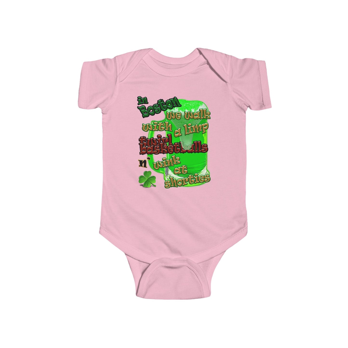 celtics logo - Infant Fine Jersey Bodysuit