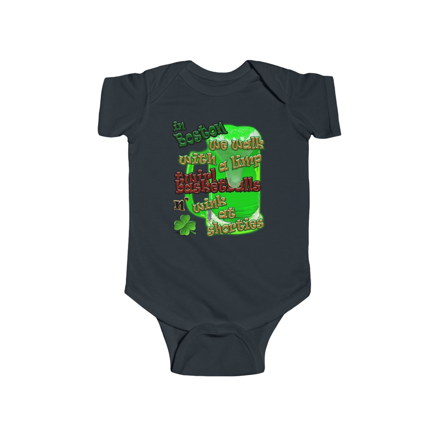 celtics logo - Infant Fine Jersey Bodysuit