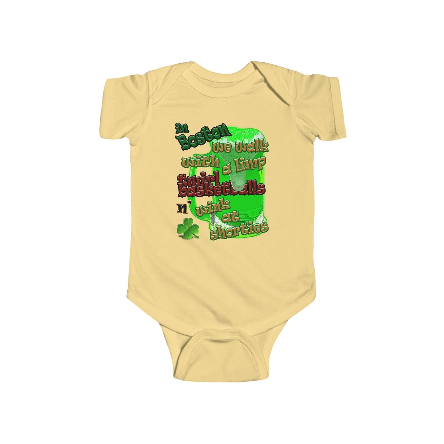 celtics logo - Infant Fine Jersey Bodysuit