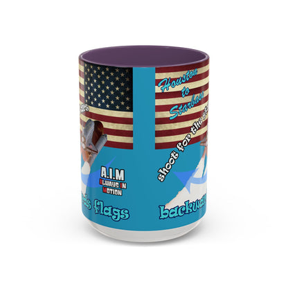 shoot for the stars - Accent Mug (turquoise)