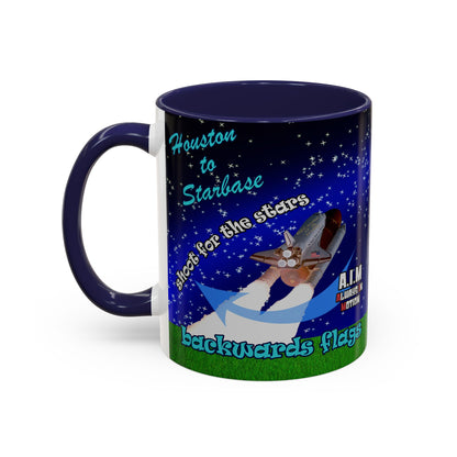 shoot for the stars - Accent Mug ('snoops' background)