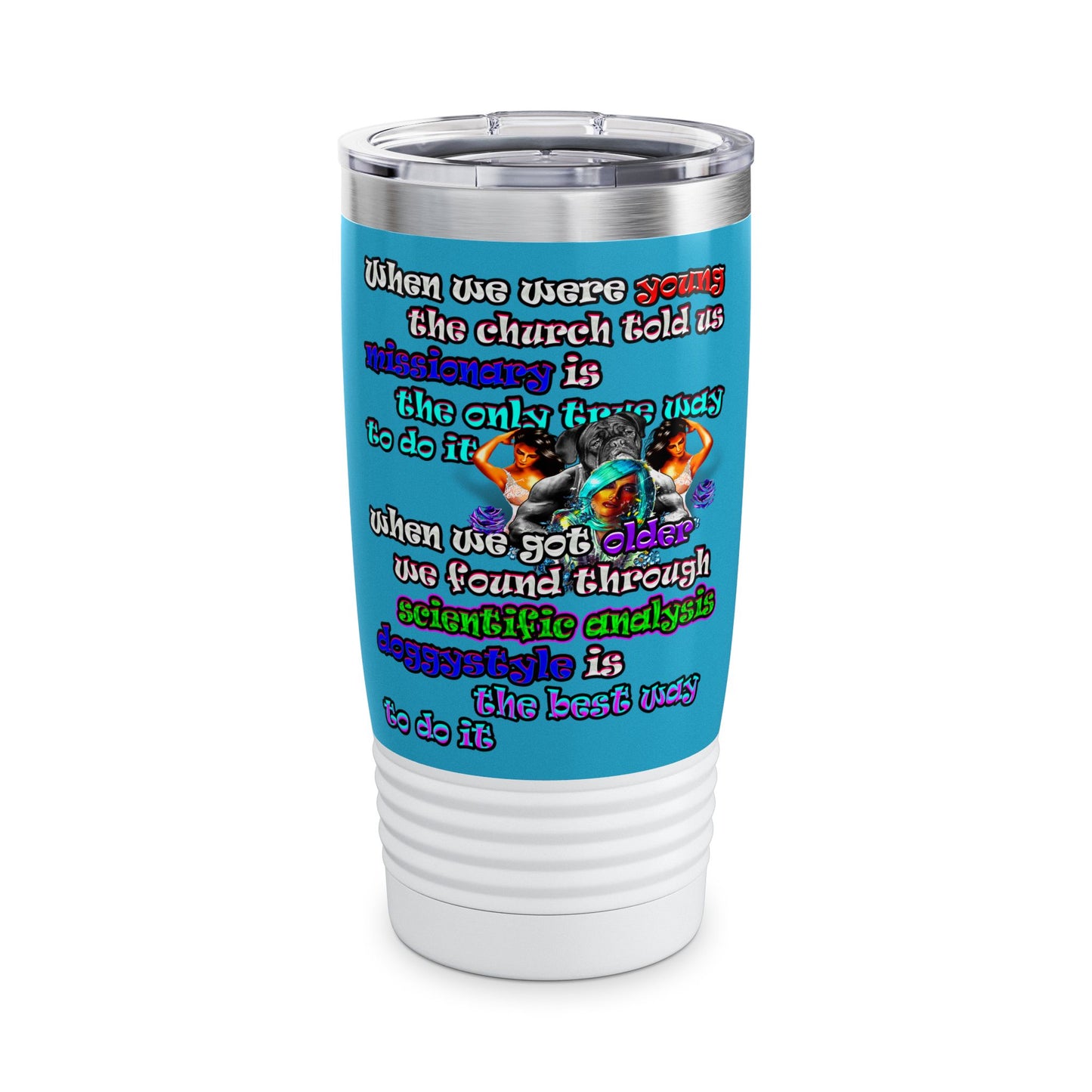 doggystyle - Ringneck Tumbler, 20oz (turquoise)