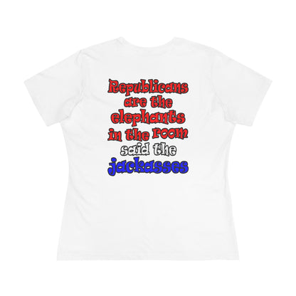 donkeys and elephants - Women's Premium Tee