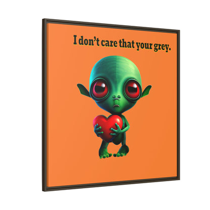 I don't care that your grey - framed canvas art (crusta)