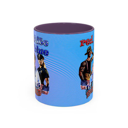 rw&b lives matter - Accent Mug (light blue-purple wave)