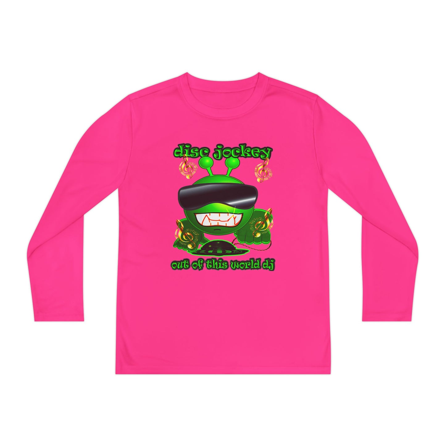 disc jockey - Youth Long Sleeve Competitor Tee