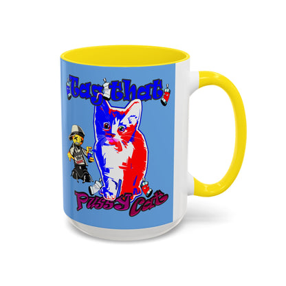 tag that - Accent Mug (light blue)