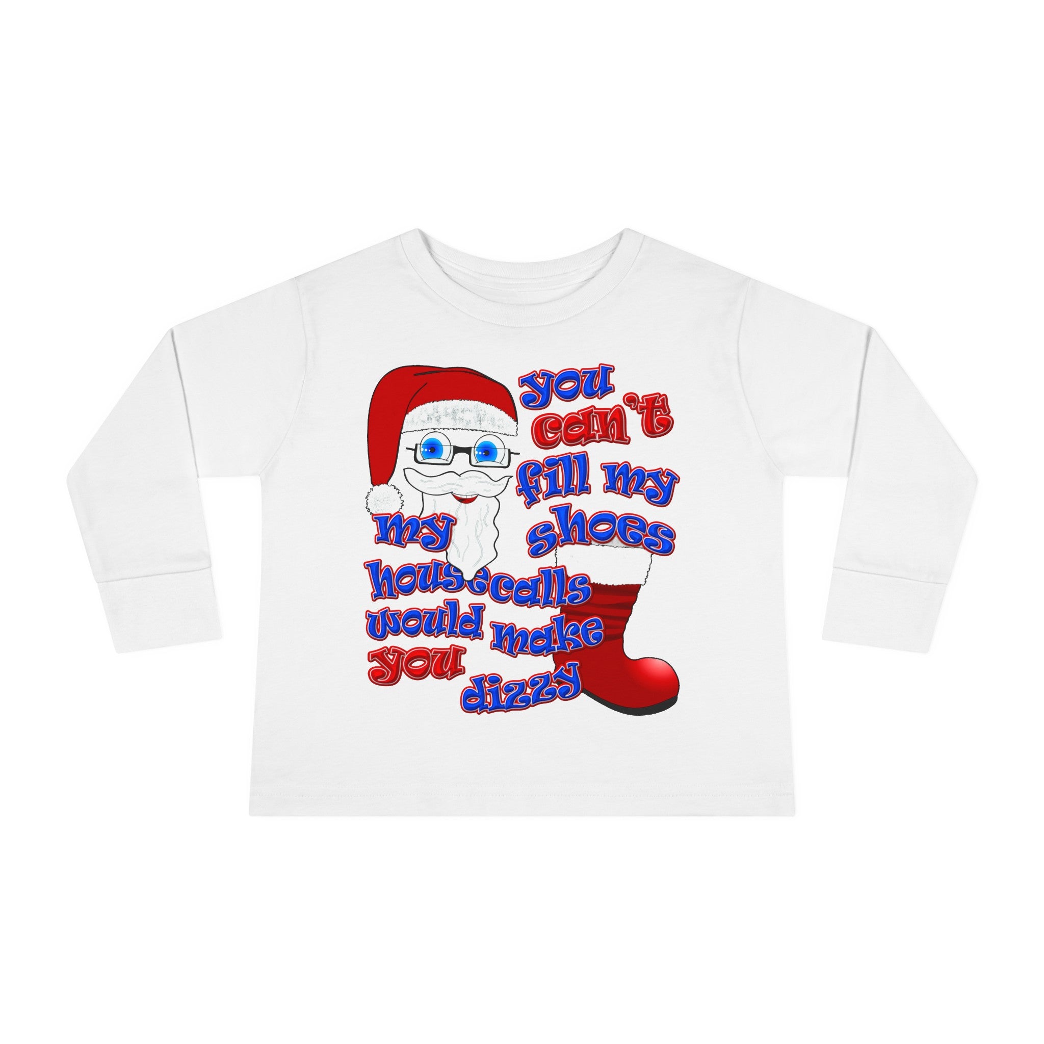 santa's shoes - Toddler Long Sleeve Tee