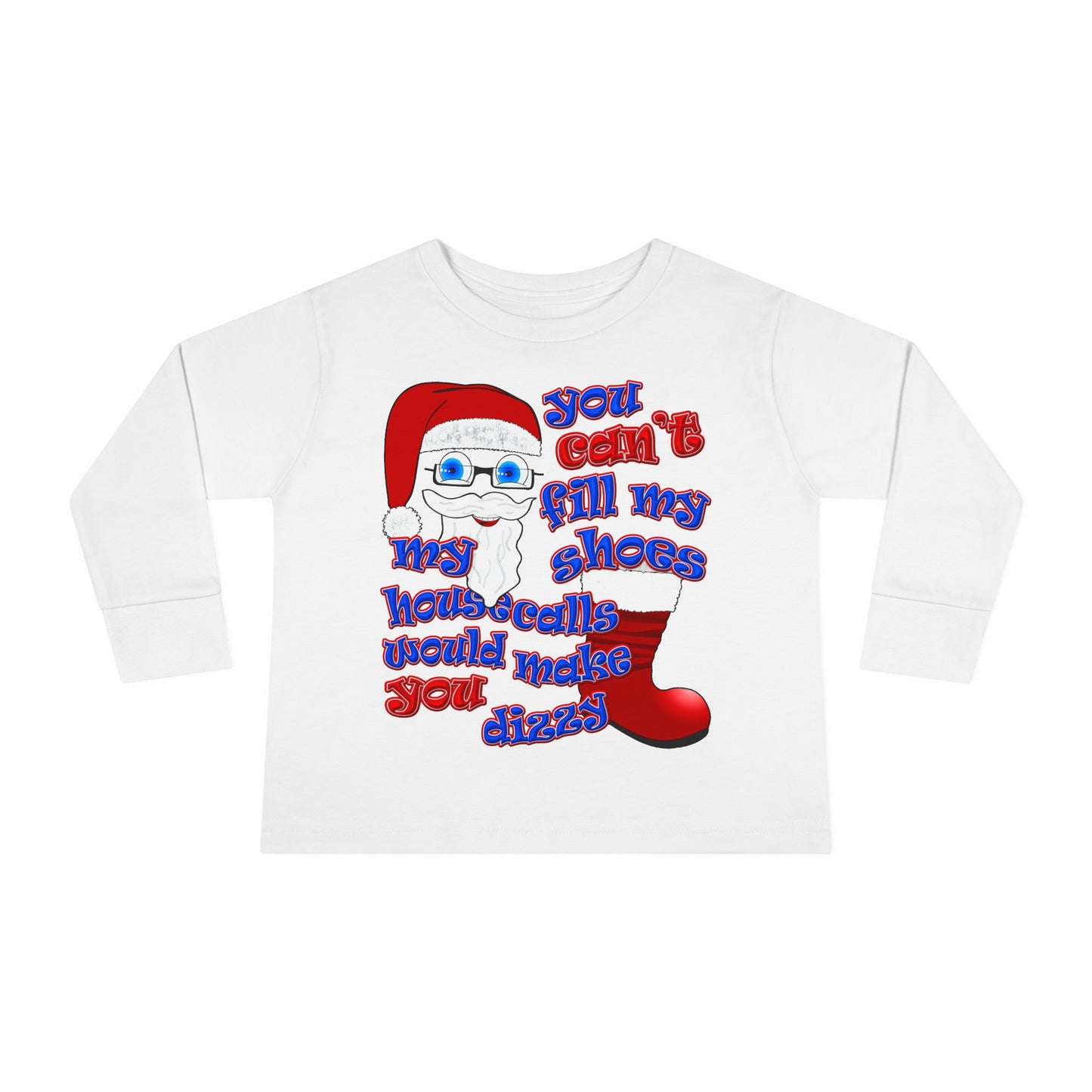 santa's shoes - Toddler Long Sleeve Tee