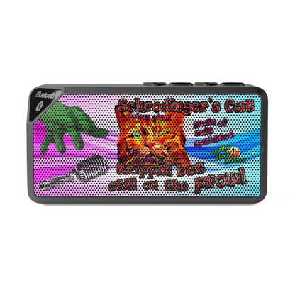 schrodinger's cat - Jabba Bluetooth Speaker (light blue-pink wave)