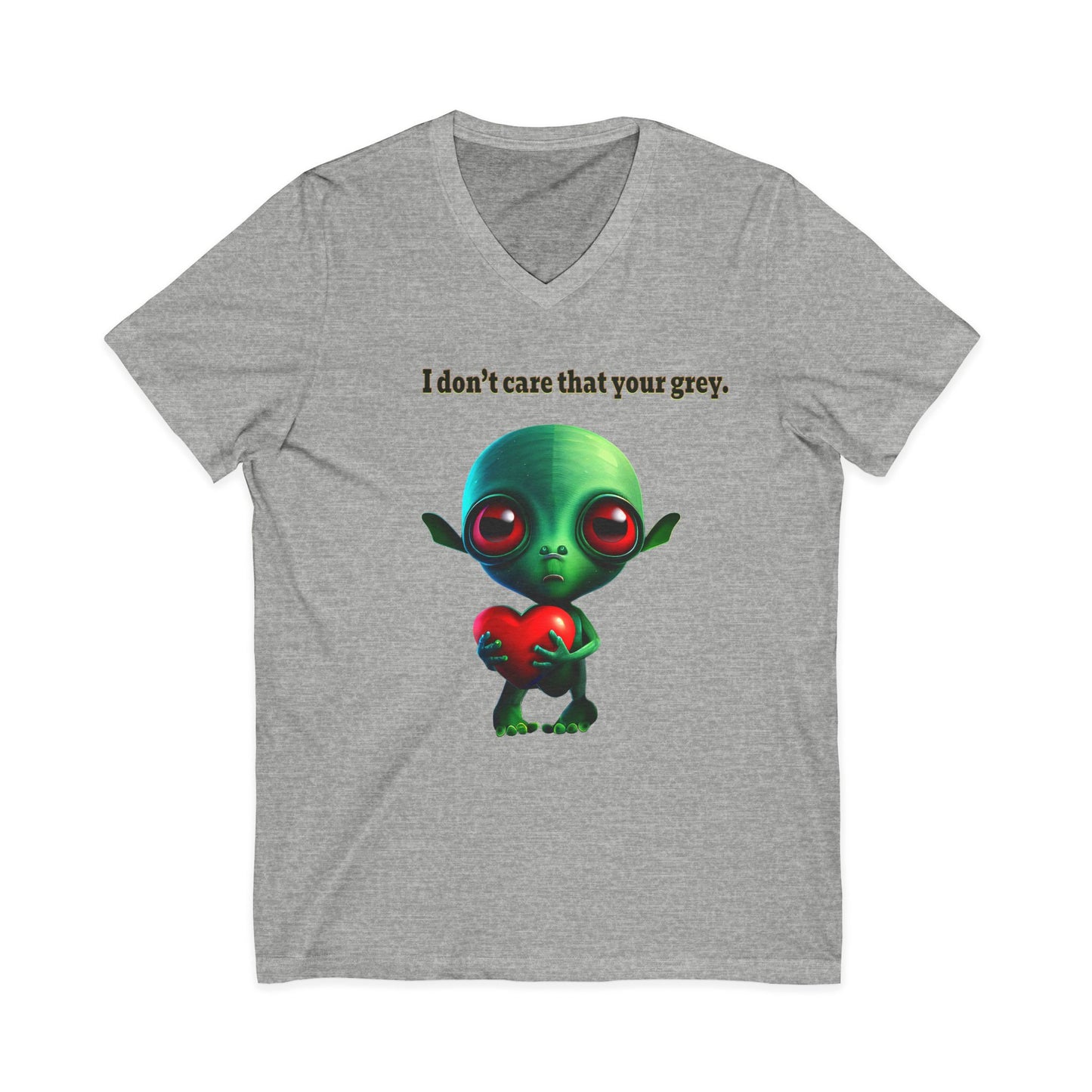 I don't care that your grey - Unisex Jersey Short Sleeve V-Neck Tee