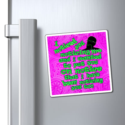 noticed you noticing - Magnets - (pink swirl)