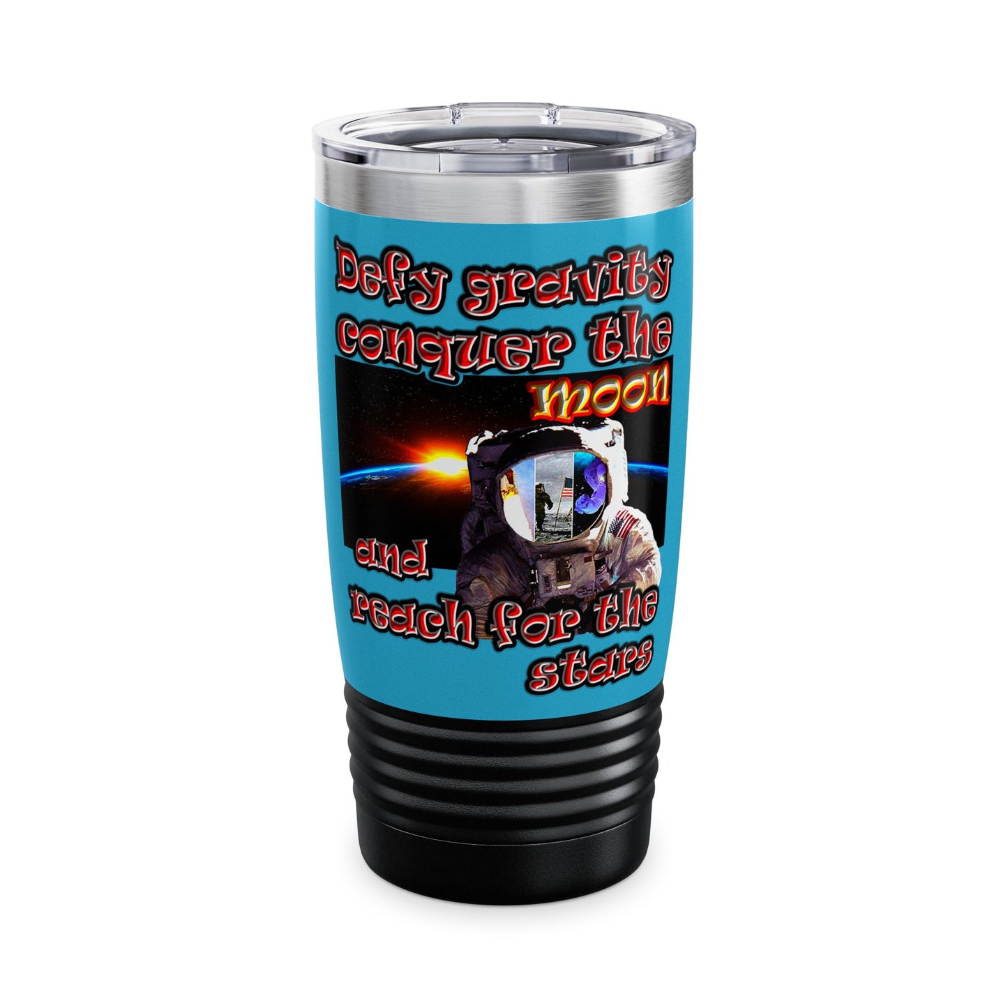 defy conquer reach - Ringneck Tumbler, 20oz (turquoise)