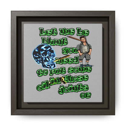 og - framed canvas art (light grey)