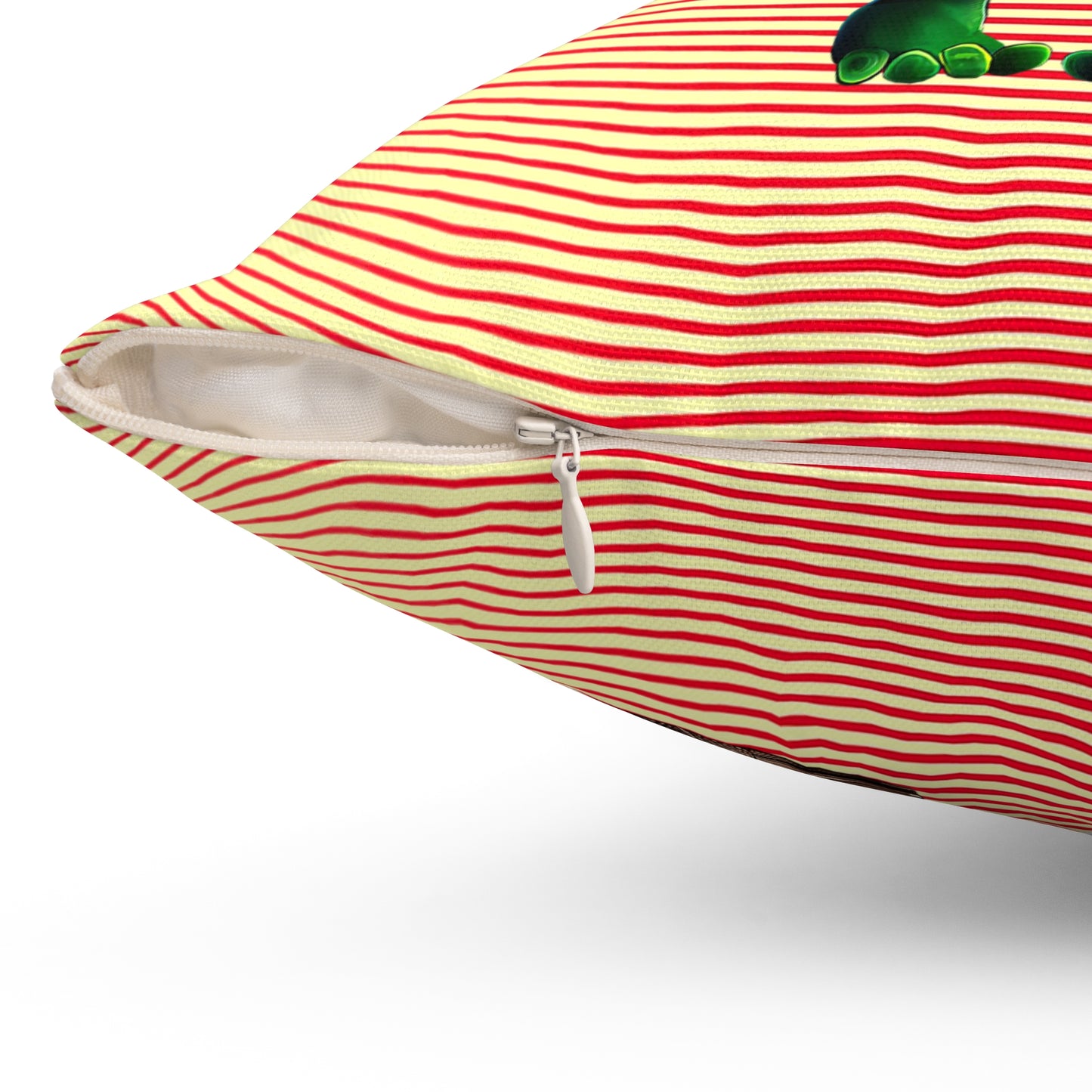 I don't care that your grey - Spun Polyester Square Pillow - (yellow-orange wave)