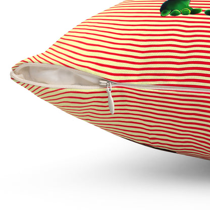 I don't care that your grey - Spun Polyester Square Pillow - (yellow-orange wave)