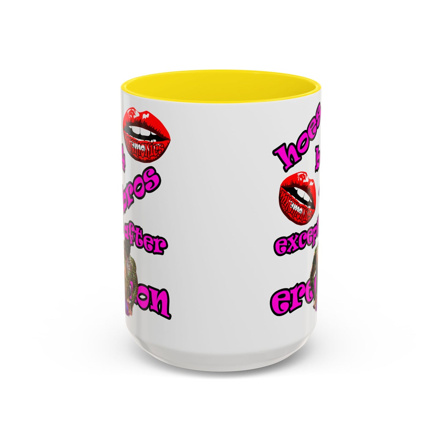 hoes b4 bros - Accent Mug (white)