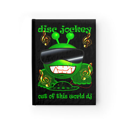 disc jockey - journal-lined (black)