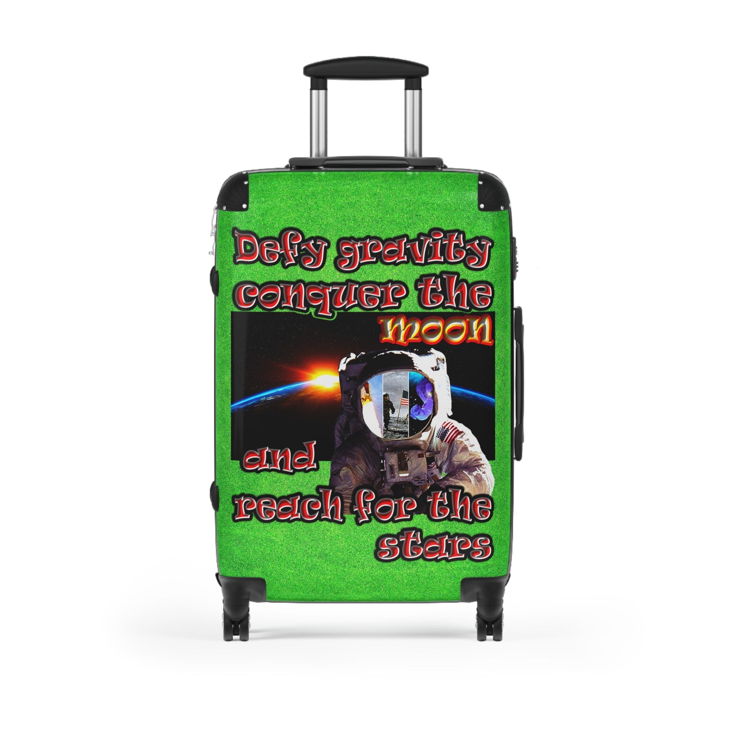 defy conquer reach - Suitcase (green turf)